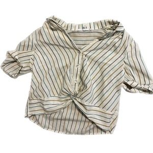 Striped BCBG Work Shirt